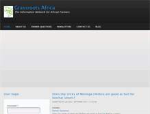 Tablet Screenshot of grassrootsafrica.org